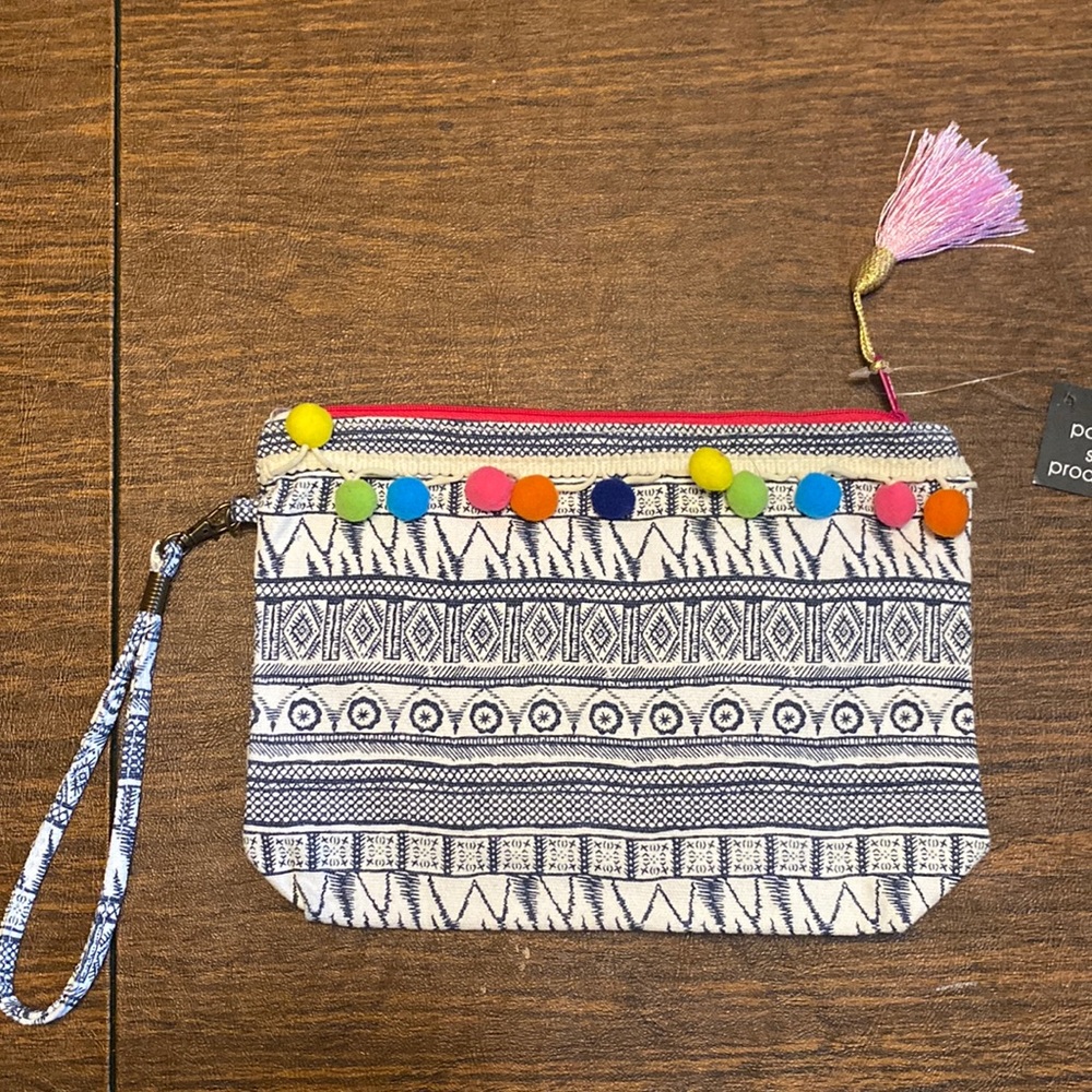 NWT 9.5 x 7 Back to School! Zip Pencil Case, Cosmetic or Jewelry Bag,